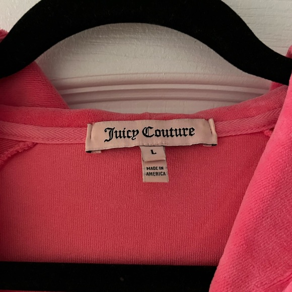 JUICY COUTURE Pink Zip Up Sweater Y2K - Picture 3 of 4